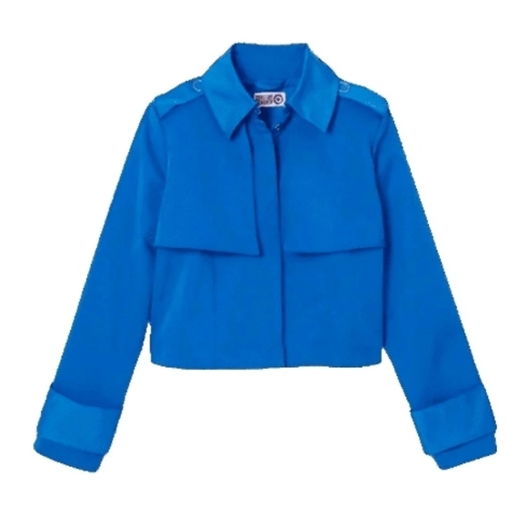 Sammy B x Target Cropped Short Jacket in Blue Size 3X - Picture 2 of 10